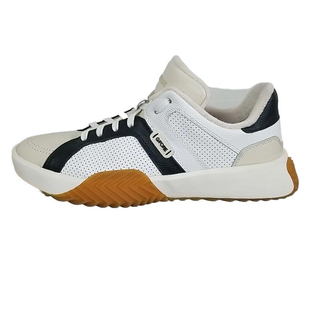 G/FORE Onyx/Snow G.112 Pebbled Leather Street Shoe 8M/9.5WM